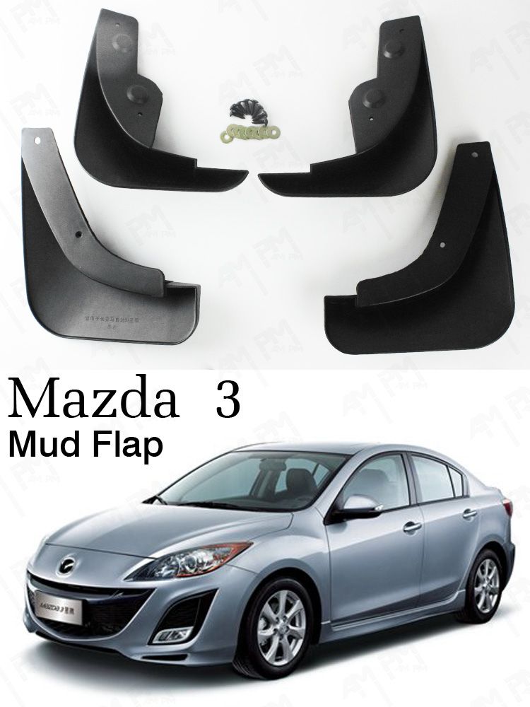 Mazda 3 Mud Flaps Full Set Package Splash Guards eBay